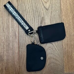 lululemon athletica Black Key & Card Holder Set